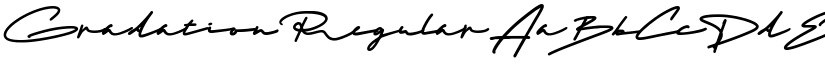 Gradation Regular font