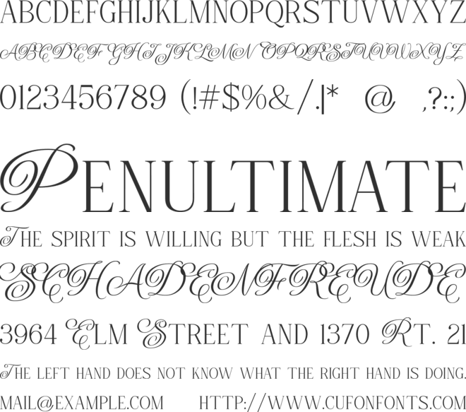 Loviola font preview