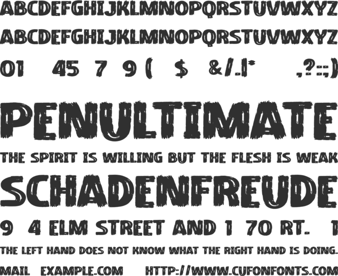 Brusha font preview