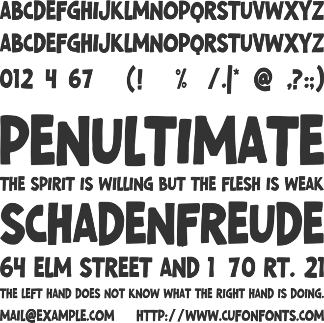 Hot Potato font preview