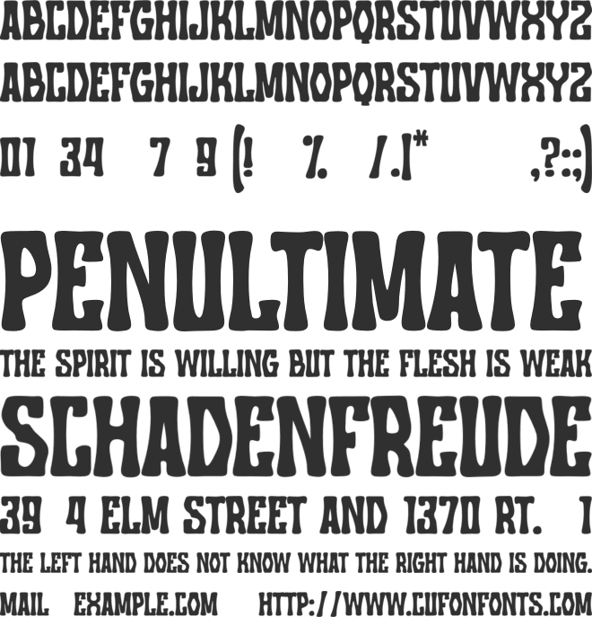 Sunmori Party font preview