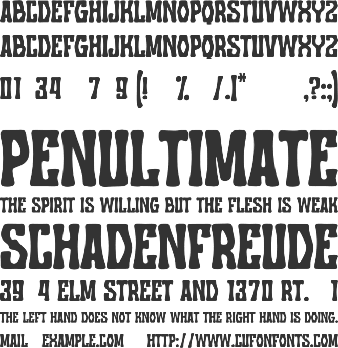 Sunmori Party font preview