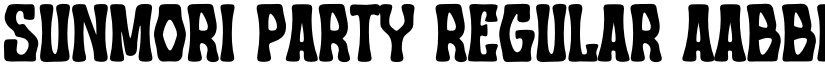 Sunmori Party Regular font