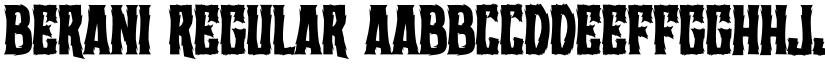 Berani Regular font