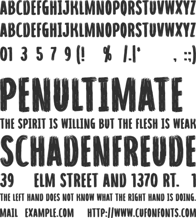Revolter font preview
