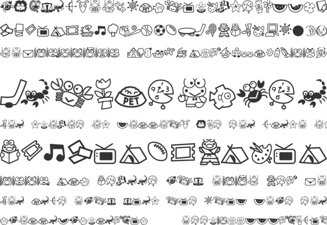 Keroppi font preview