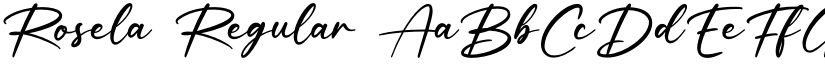 Rosela Regular font