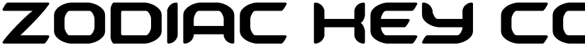 Zodiac Key Condensed Condensed font
