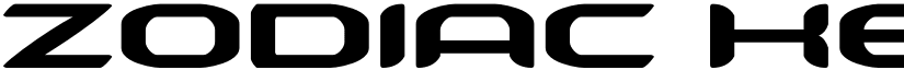 Zodiac Key Expanded Expanded font