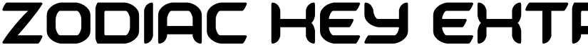 Zodiac Key Extra-Condensed Extra-Condensed font
