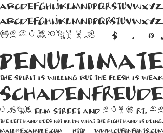 Candy Sniper font preview