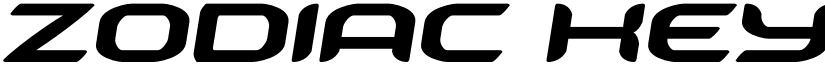 Zodiac Key Semi-Italic Semi-Italic font