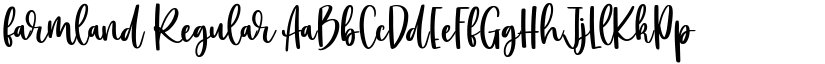 farmland Regular font