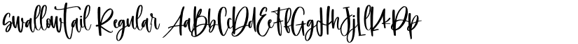 swallowtail Regular font