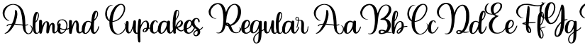 Almond Cupcakes Regular font