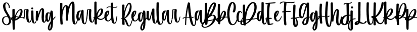Spring Market Regular font