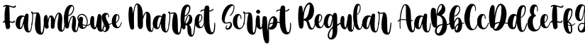 Farmhouse Market Script Regular font