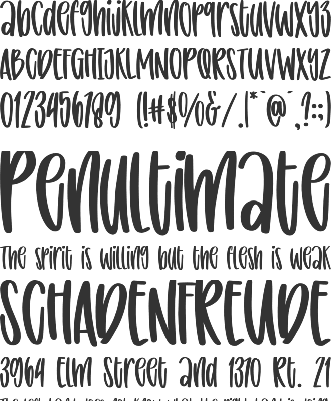 Rustic Farmhouse font preview