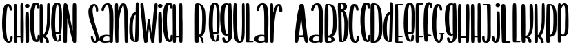 ChickeN SandWich Regular font