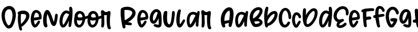 Opendoor Regular font