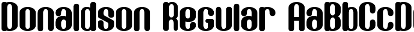 Donaldson Regular font