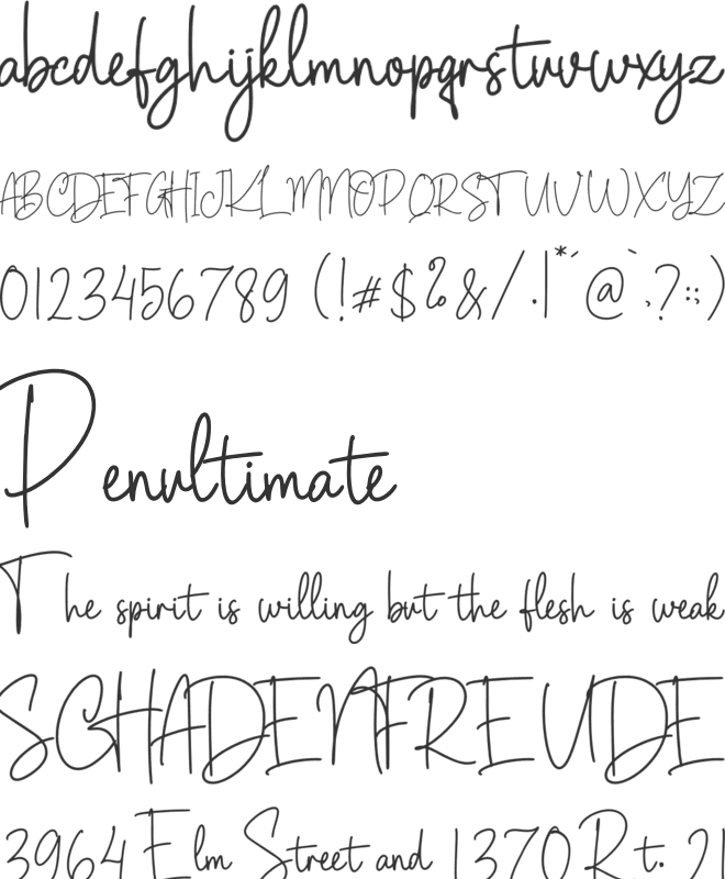 Bulghary font preview