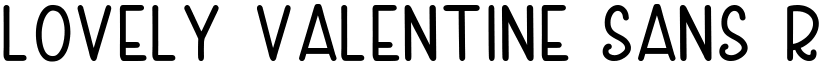 Lovely Valentine Sans Regular font