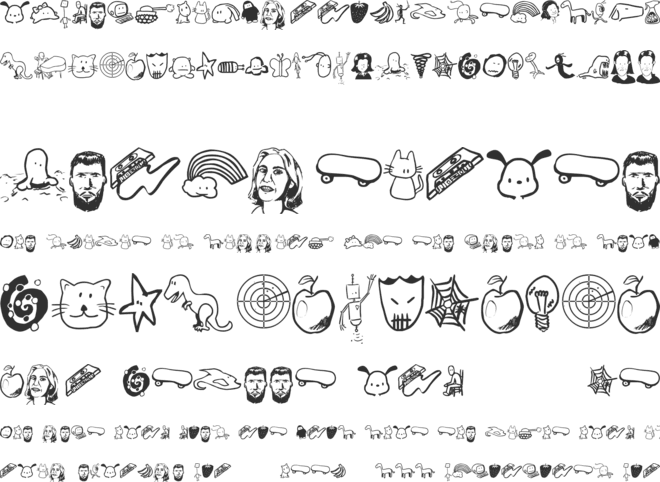 Tombats 7 font preview