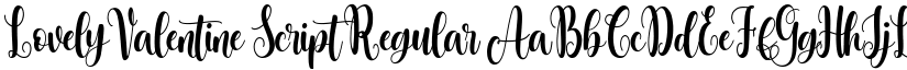 Lovely Valentine Script Regular font