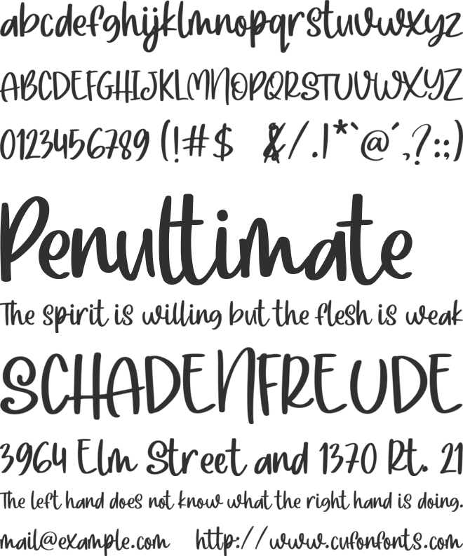 Christmas Breakfast font preview