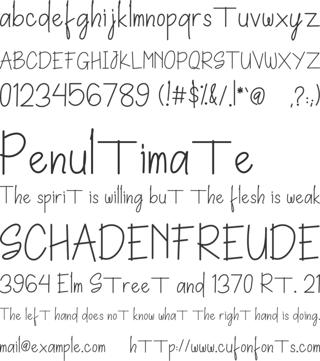 Murangkalih font preview