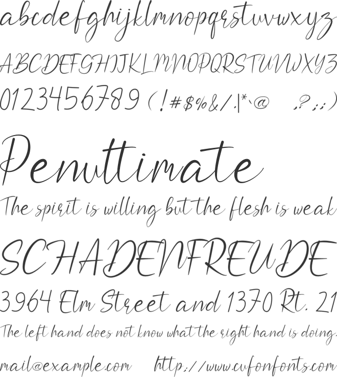 Valeria Boltneva font preview