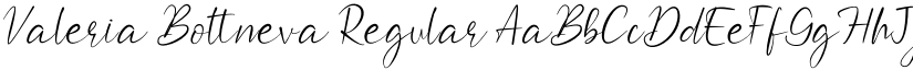 Valeria Boltneva Regular font