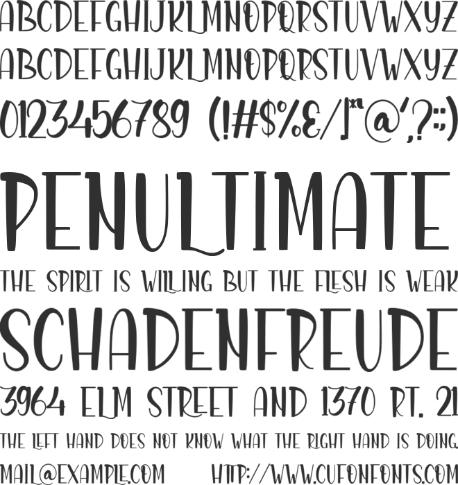 Allafyou Dreaming font preview