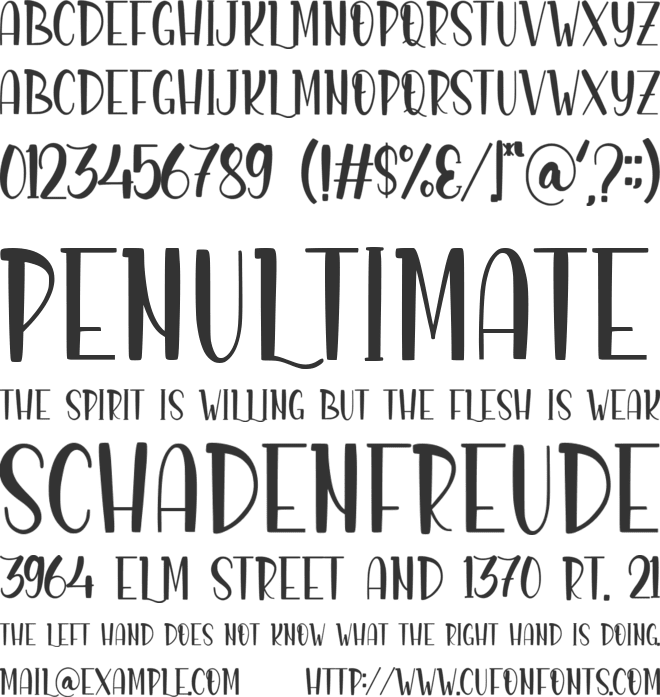 Allafyou Dreaming font preview