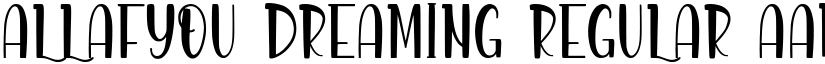 Allafyou Dreaming Regular font