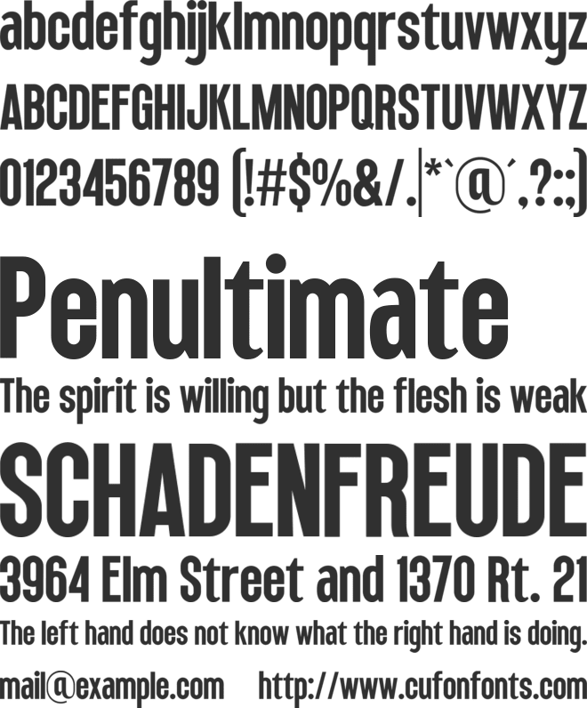 Montage font preview