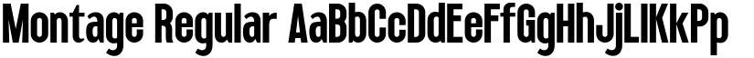Montage Regular font
