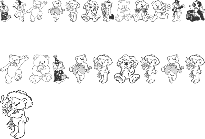 BearBats font preview