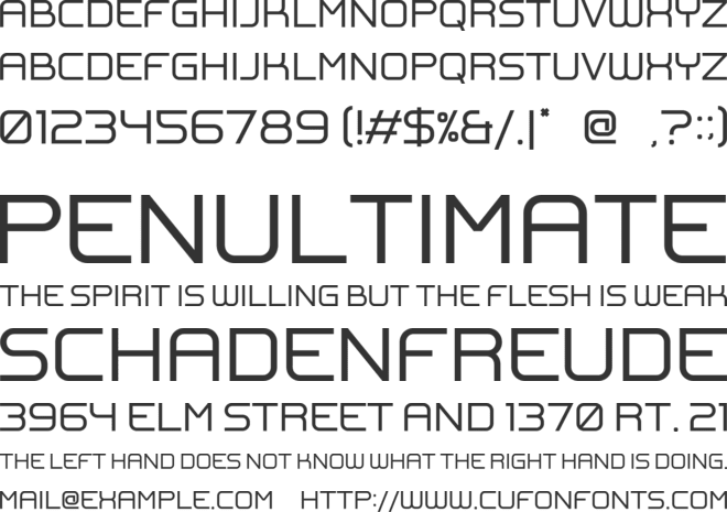 Hergola font preview