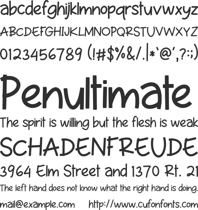 Rumpia font preview