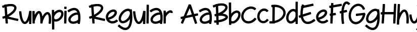 Rumpia Regular font