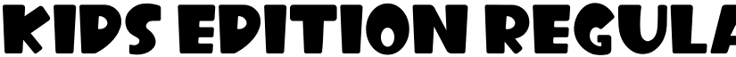 Kids Edition Regular font