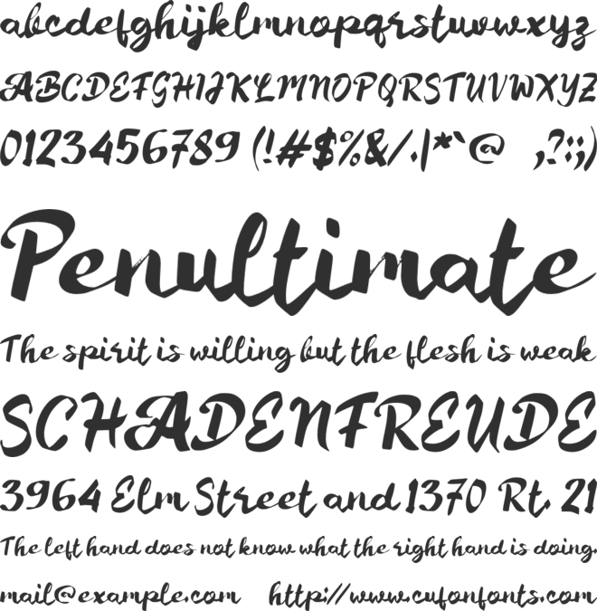 f Fergie font preview