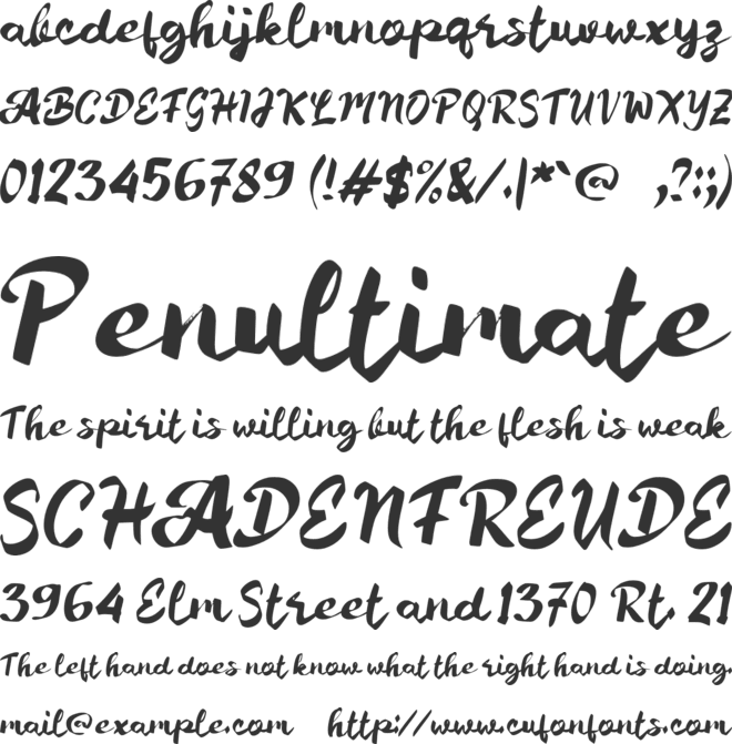 f Fergie font preview