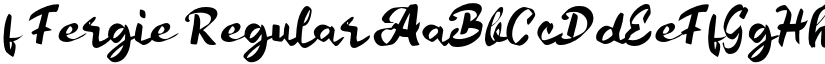 f Fergie Regular font