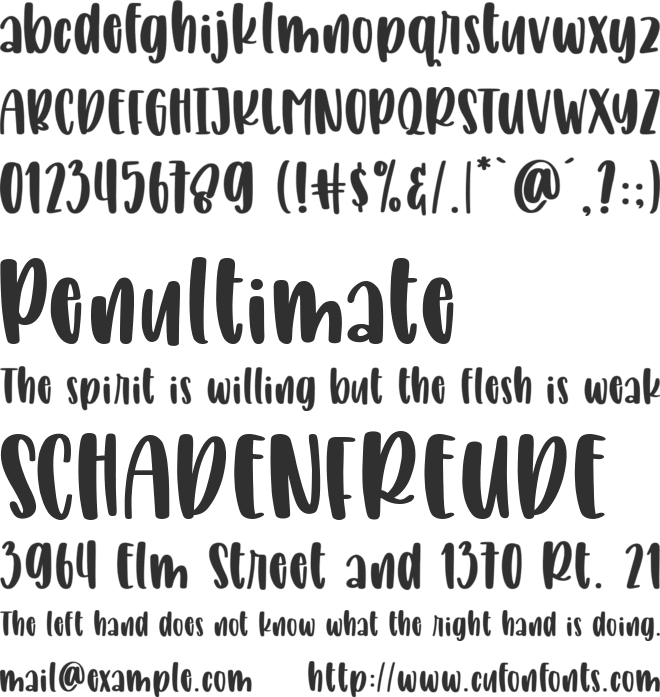 SHINE BRIGHT CLEAN font preview