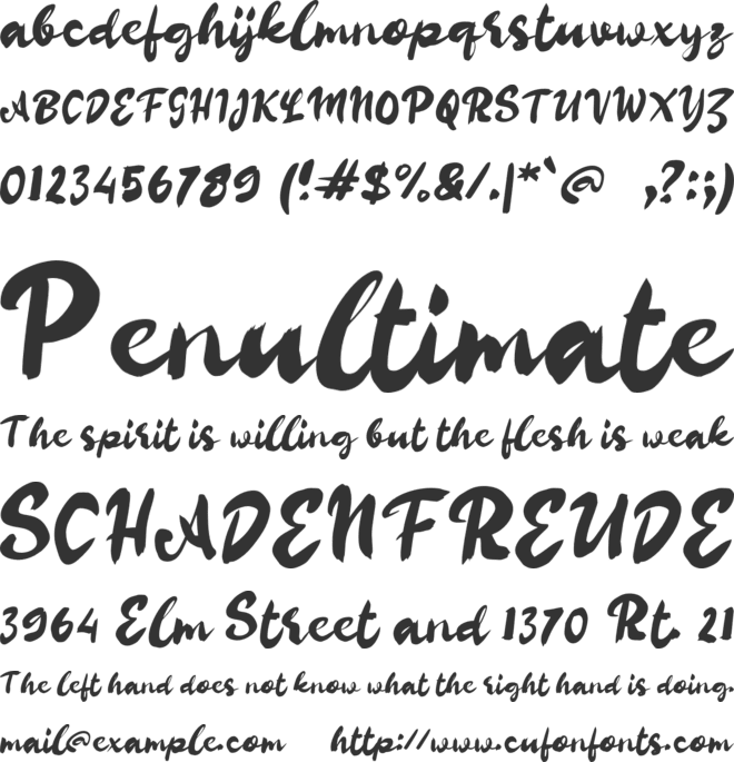 f Facepalm font preview