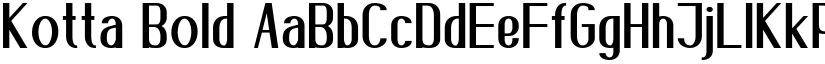 Kotta Bold font