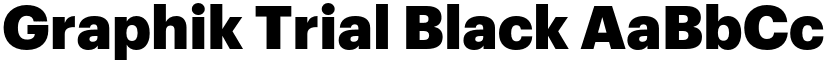 Graphik Trial Black font